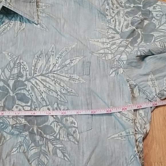 Cooke Street Honolulu mens gray palm leaf shirt XL - Picture 9 of 10